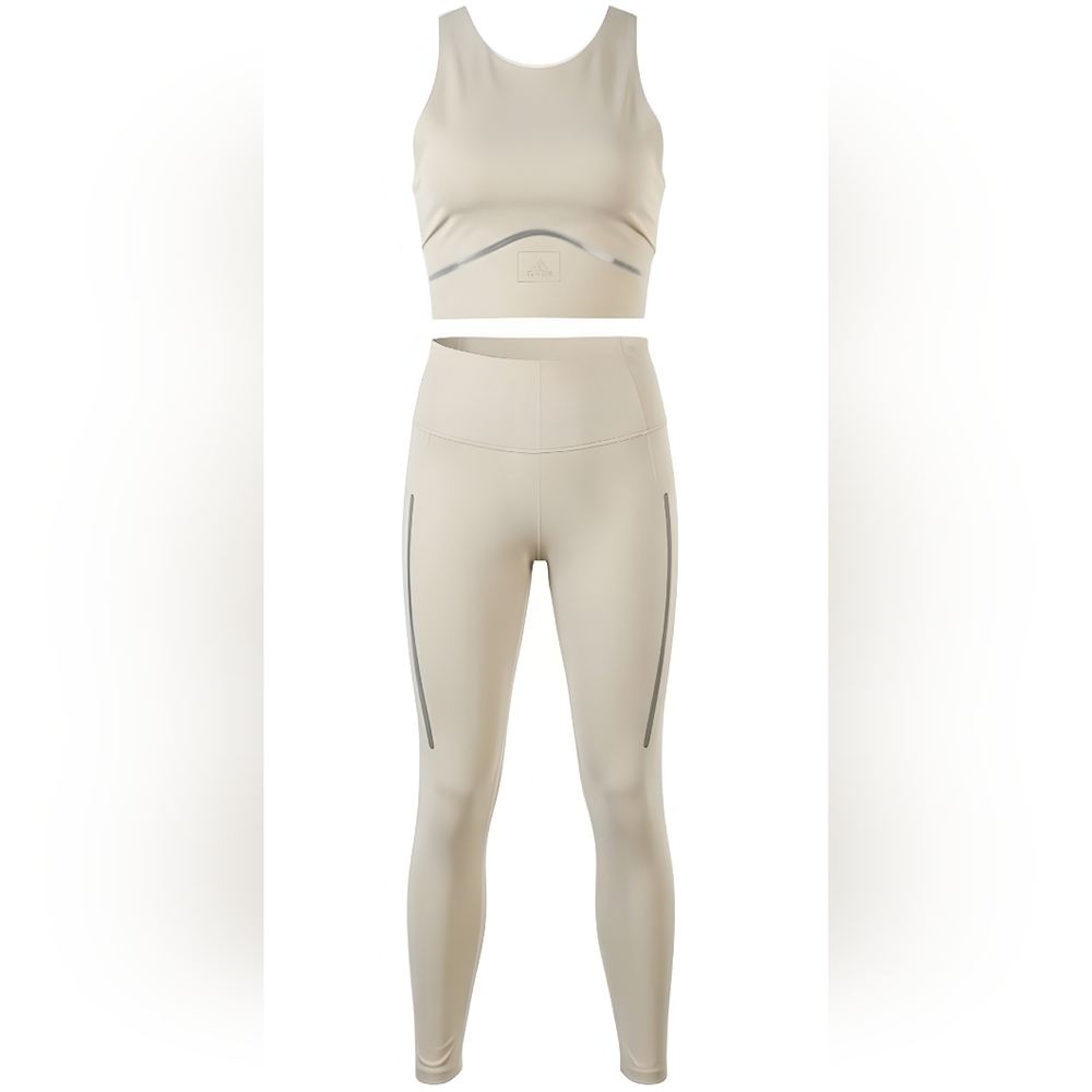 🚺 S US — Best of adidas FastImpact 2pc Running Outfit: Top + ⅞ Tights (25”)👚👖